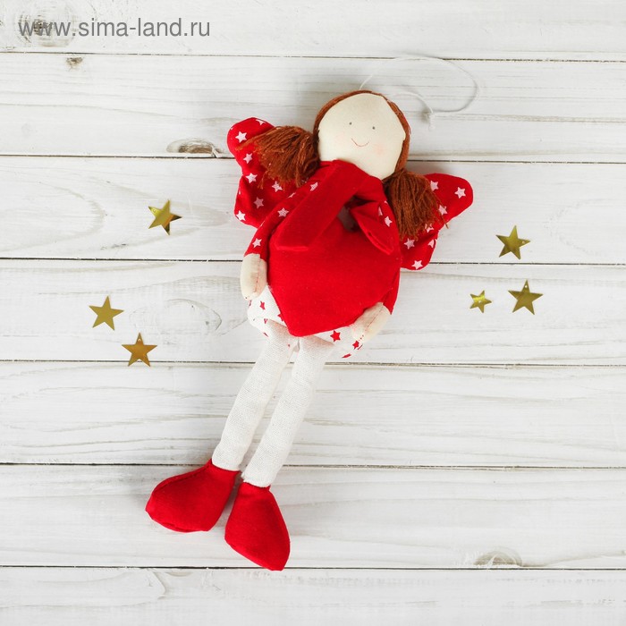 Подвеска «Ангелок», кукла, звёзды на крыльях, цвета МИКС - Фото 1