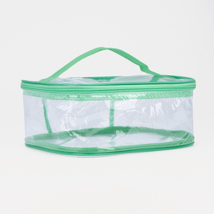 Косметичка на молнии, цвет зелёный 3292071