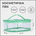 Косметичка на молнии, цвет зелёный 3292071 - фото 8654357