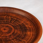 Тарелка "Глинка", плоская, с бортом, гладкая, красная глина, 25.5 см - Фото 4