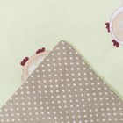 Комплект в кроватку ПРЕМИУМ Совята, 22 предмета, цв  салатовый/шоколад, бязь - Фото 6