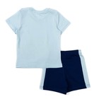 Комплект для мальчика (футболка, шорты), рост 80 см, цвет голубой - Фото 2