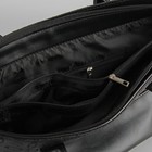 Сумка женская, отдел с перегородкой на молнии, наружный карман, цвет чёрный - Фото 5