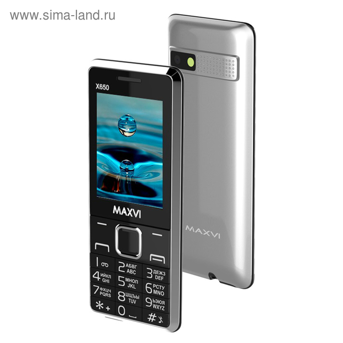 Сотовый телефон Maxvi X650 Silver, цвет серебряный - Фото 1