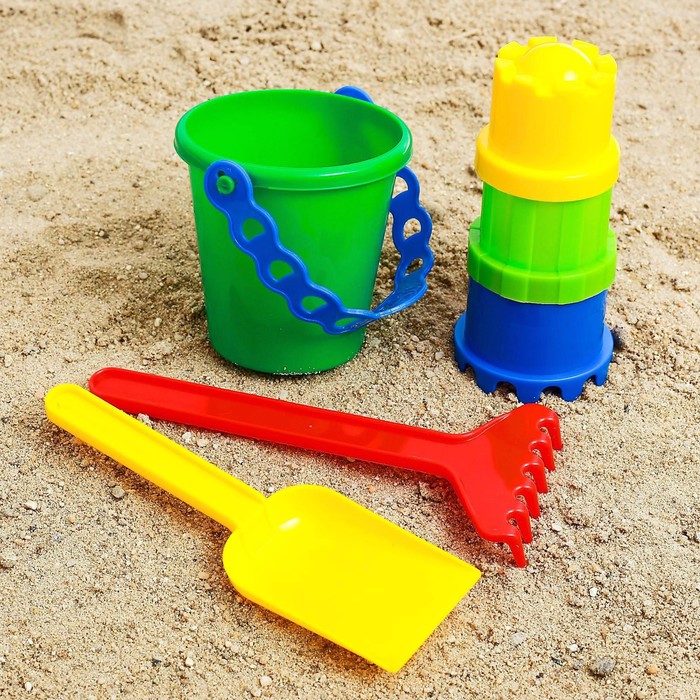 Набор для игры в песке №6, цвета МИКС - фото 1889258546