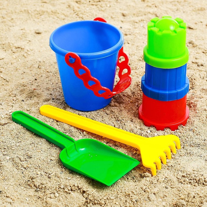 Набор для игры в песке №6, цвета МИКС - фото 1889258547