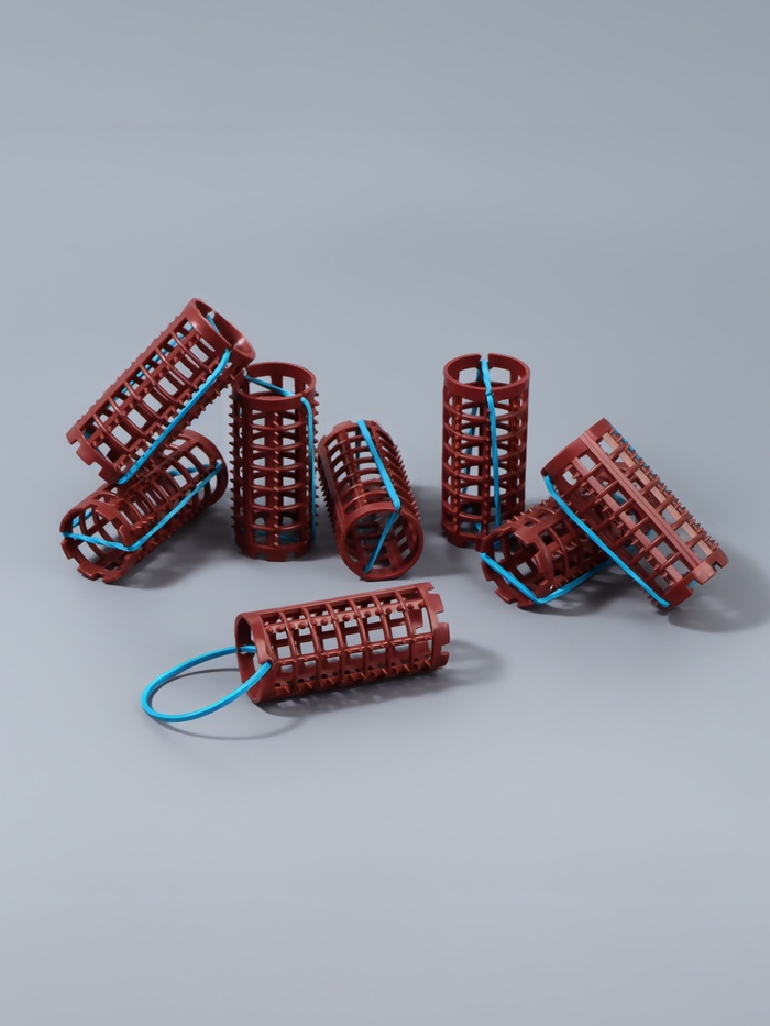 Бигуди на резинке, d=2.7 см, 8 шт., МИКС - Фото 1