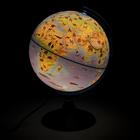 Глoбус зоогеографический (детский) «Классик Евро», диаметр 250 мм, с подсветкой - Фото 2