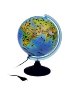 Глобус зоогеографический, Глобен «Классик Евро», диаметр 250 мм, детский, с подсветкой - Фото 2