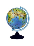 Глобус зоогеографический, «Классик Евро», диаметр 250 мм, с подсветкой от батареек, детский - Фото 2