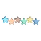 Мелки цветные для асфальта 6 штук "Фантазия", в форме звёздочки - фото 8377054