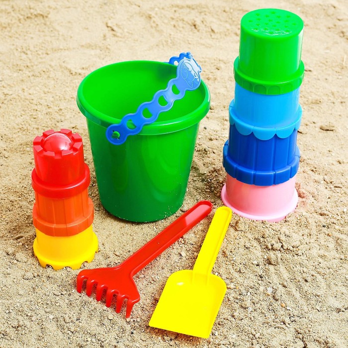 Набор для игры в песке, цвета МИКС - Фото 1