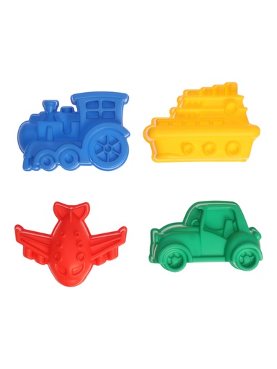 Набор игрушек для песочницы, 4 формочки для песка, МИКС