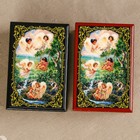 Шкатулка «Ангелочки 4», лаковая миниатюра, 6х9 см, микс - Фото 2