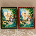 Шкатулка «Ангелочек 6», лаковая миниатюра, 8х10,5 см - Фото 2