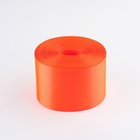 Лента атласная, 100 мм × 100 ± 5 м, цвет оранжевый - фото 24375381