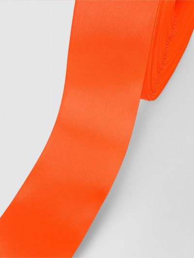 Лента атласная, 50 мм × 100 ± 5 м, цвет оранжевый