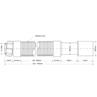 Труба гофрированная McAlpine MRMF1S, 1 1/4"х40/50 мм, раздвижная, L460-1000 мм - Фото 2