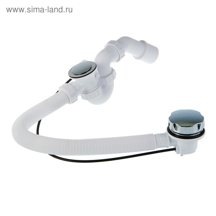 Сифон для ванны McAlpine MRB2C-PB, 1 1/2"х40/50 мм,  с автопереливом, поворотной головкой - Фото 1