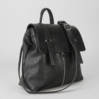 Сумка-рюкзак, отдел на молнии, наружный карман, цвет чёрный - Фото 6