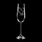 Набор бокалов для шампанского 180 мл "Вальс сердец", 2 шт - Фото 2