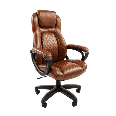 Офисное кресло Chairman 432, экопремиум коричневый