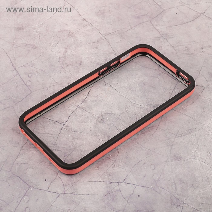 Чехол Deppa Bumper для Apple iPhone 5C, черный/розовый - Фото 1