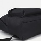 Рюкзак молодёжный из текстиля на молнии, 1 карман, цвет чёрный - Фото 5