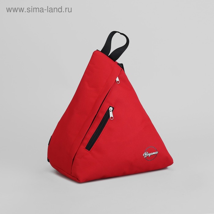 Рюкзак молодёжный, отдел на молнии, наружный карман, цвет красный - Фото 1