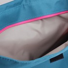 Рюкзак молодёжный, с косметичкой, отдел на молнии, цвет бирюзовый/розовый - Фото 5