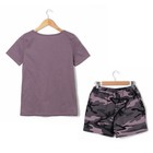 Комплект женский (футболка, шорты),цвет розовый размер 52 - Фото 8