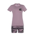 Комплект женский (футболка, шорты),цвет розовый размер 54 - Фото 1