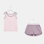 Комплект женский (майка, шорты) Весенний, цвет розовый, размер 42 - Фото 1