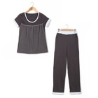 Комплект женский (футболка, брюки) 113 цвет серый, р-р 46 - Фото 2