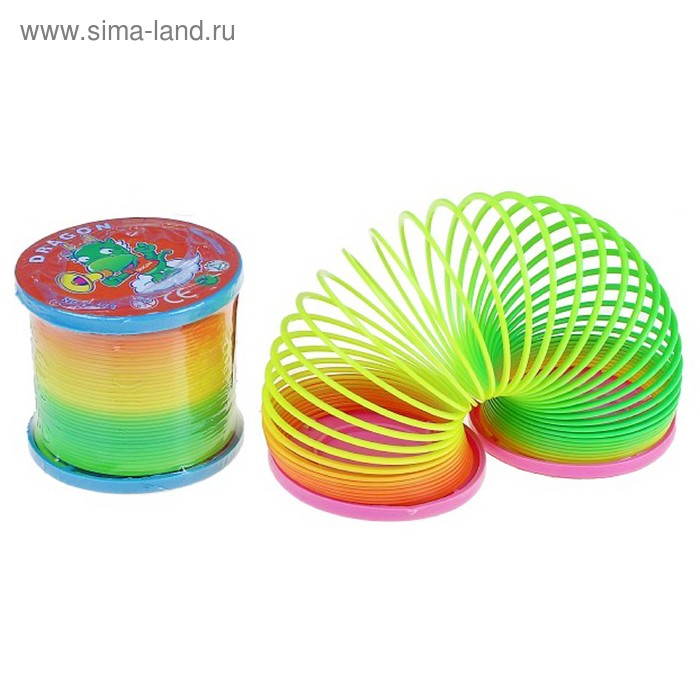Пружинка-радуга "Игрушка", цвета МИКС - Фото 1