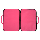 Папка А3 Calligrata, с ручками, текстиль, 20 мм, стандарт, 450×350 мм, розовая, 600D - Фото 3