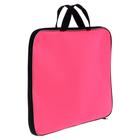 Папка А3 Calligrata, с ручками, текстиль, 20 мм, стандарт, 450×350 мм, розовая, 600D - Фото 5