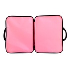 Папка А3 Calligrata, с ручками, текстиль, 20 мм, стандарт, 450×350 мм, розовая, 600D 3341009