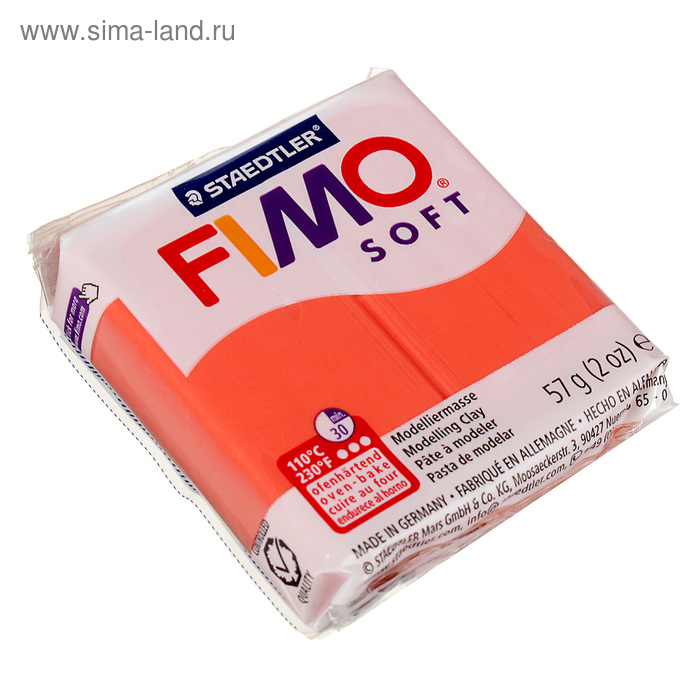 Полимерная глина запекаемая 57г FIMO soft, фламинго 8020-40 - Фото 1