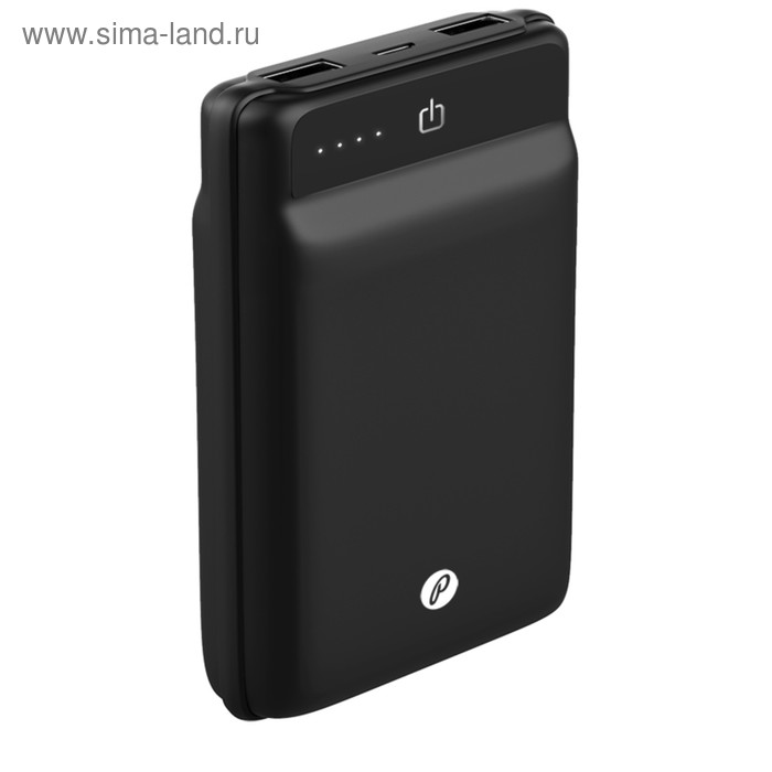 Аккумулятор внешний Partner (038179) Pocket 10000 mAh soft-touch, черный - Фото 1