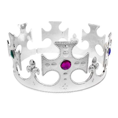Корона на голову для мальчика «Король», серебристая