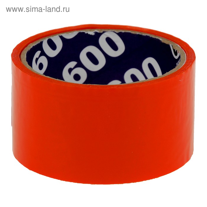 Клейкая лента упаковочная 48 мм х 24 м, 45 мкм UNIBOB (оранжевая) - Фото 1