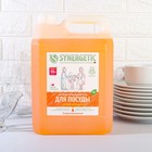 Средство для мытья посуды Synergetic "Апельсин", с антибактериальным эффектом, 5 л - фото 8377208