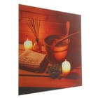 Картина для бани «Интерьер со свечами», 30х30 см - Фото 2