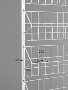 Стойка для семян 7 корзин, 60×25×160 см, размер кармана 10×7×7.5, белая - Фото 2