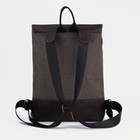 Рюкзак молодёжный, отдел на молнии, цвет коричневый - Фото 3