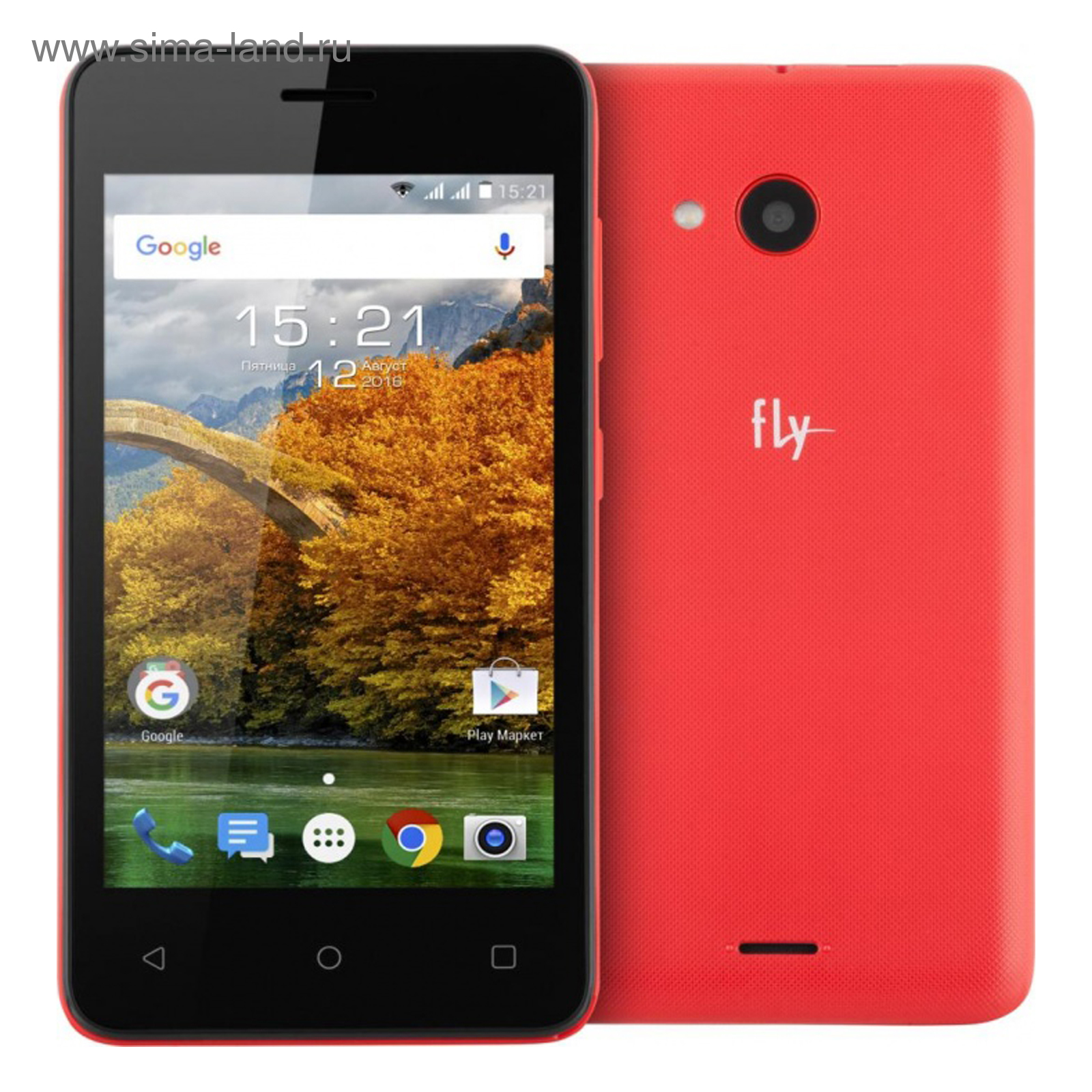 Смартфон Fly FS408 Red, цвет красный