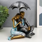 Фигурка полистоун «Влюблённые под зонтом», 17.5×14.5×10.5 см - Фото 2
