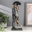 Сувенир полистоун романтика "Поцелуй под дождём" 29,5х11х8 см - фото 2862790