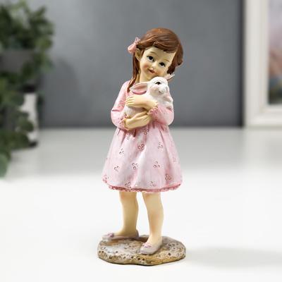 Фигурка полистоун «Малышка Алиса с белым кроликом», 14×5.7×4.7 см
